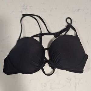 Aerie Black  Strappy Bikini Top Size 36 B
